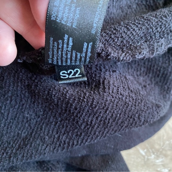 Eileen Fisher 1X Lightweight Organic Cotton Terry Hooded Top black - Picture 10 of 11